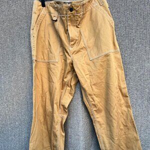 Vintage Timberland Relaxed Cargo Trouser Dark Yellow Brown Men’s Sz 34x32 Style